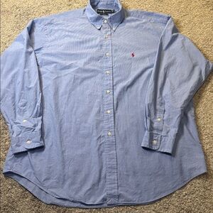 Ralph Lauren Blake Blue Check Long-Sleeve Shirt – Men’s XL – Classic /Minimalist